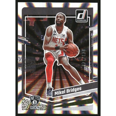 2023-24 Donruss Holo Laser #70 Mikal Bridges
