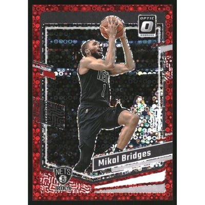 2023-24 Donruss Optic Fast Break Red #199 Mikal Bridges