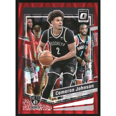 2023-24 Donruss Optic Red Seismic #166 Cameron Johnson