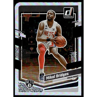 2023-24 Donruss Press Proof Silver Die-Cut #70 Mikal Bridges