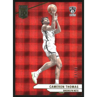 2023-24 Elite International Hyper Red #185 Cameron Thomas