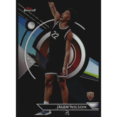 2023-24 Finest Black Refractors #90 Jalen Wilson C