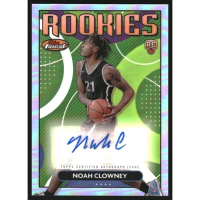2023-24 Finest Rookie Autographs Refractors #RFANC Noah Clowney