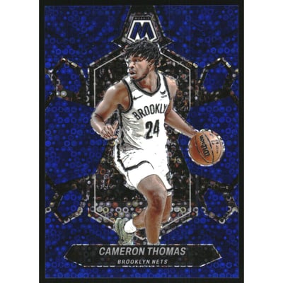 2023-24 Panini Mosaic Mosaic Fast Break Blue #117 Cameron Thomas