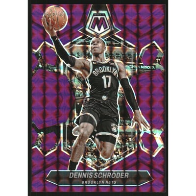 2023-24 Panini Mosaic Mosaic Purple #148 Dennis Schroder