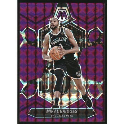 2023-24 Panini Mosaic Mosaic Purple #156 Mikal Bridges