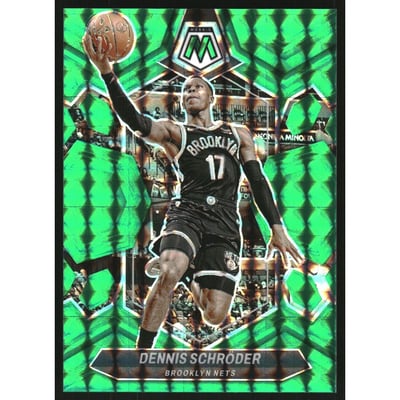 2023-24 Panini Mosaic Mosaic Teal #148 Dennis Schroder