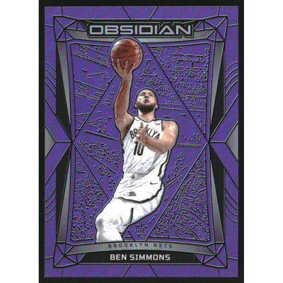 2023-24 Panini Obsidian Electric Etch Purple Flood #192 Ben Simmons