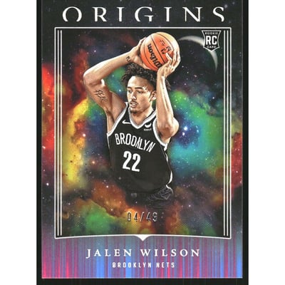 2023-24 Panini Origins Neon Stripes #64 Jalen Wilson
