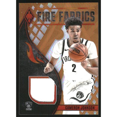 2023-24 Panini Phoenix Fire Fabrics Orange #4 Cameron Johnson