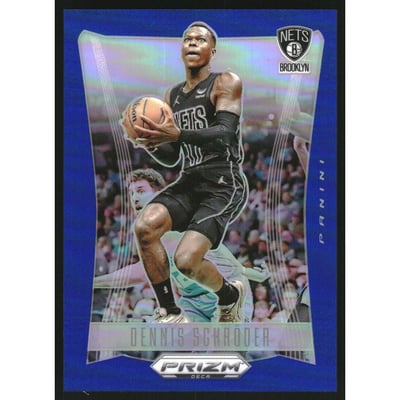 2023-24 Panini Prizm Deca Prizms Blue #45 Dennis Schroder