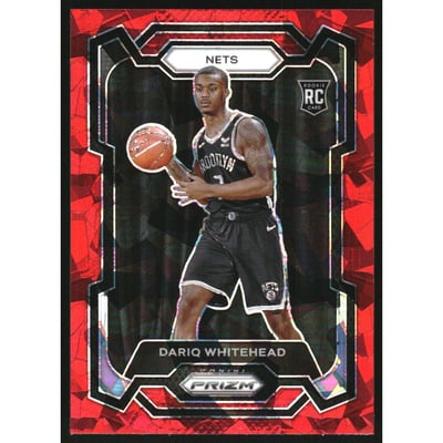 2023-24 Panini Prizm Prizms Red Ice #175 Dariq Whitehead