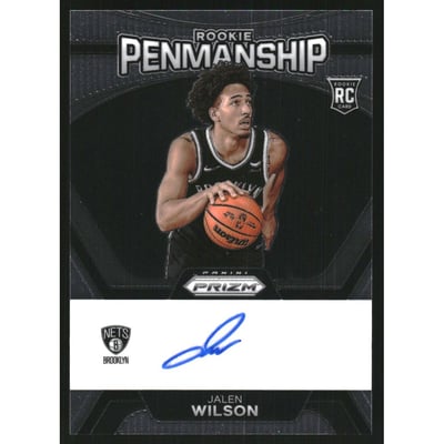 2023-24 Panini Prizm Rookie Penmanship #36 Jalen Wilson