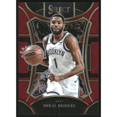 2023-24 Select Prizms Maroon #367 Mikal Bridges
