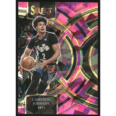 2023-24 Select Prizms Pink Cracked Ice #189 Cameron Johnson