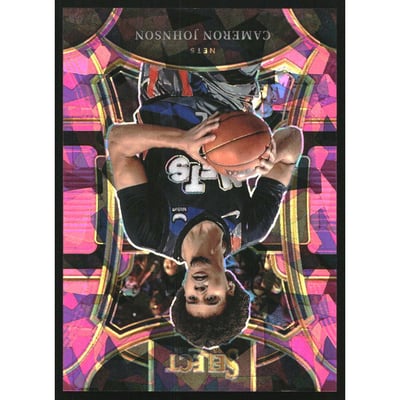 2023-24 Select Prizms Pink Cracked Ice #389 Cameron Johnson