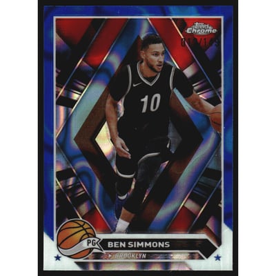 2023-24 Topps Chrome Blue Lava Refractors #198 Ben Simmons