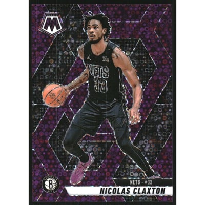 2024-25 Panini Mosaic Mosaic Fast Break Purple #106 Nicolas Claxton