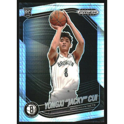 2024-25 Panini Prizm Black Prizms Hyper #202 Yongxi "Jacky" Cui