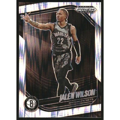 2024-25 Panini Prizm Black Prizms Skewed #108 Jalen Wilson