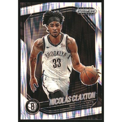 2024-25 Panini Prizm Black Prizms Skewed #120 Nicolas Claxton