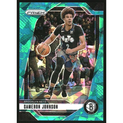 2024-25 Panini Prizm Prizms Teal Ice #202 Cameron Johnson