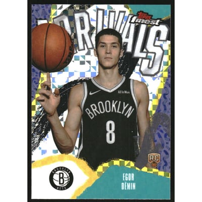 2025-26 Finest Arrivals X-Fractors #A8 Egor Demin