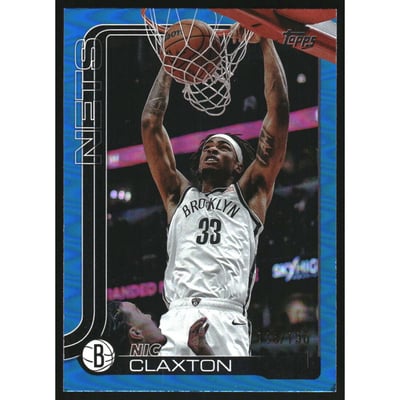 2025-26 Topps Blue Rainbow #10 Nic Claxton
