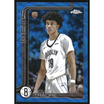 2025-26 Topps Chrome Blue Wave Refractors #269 Nolan Traore