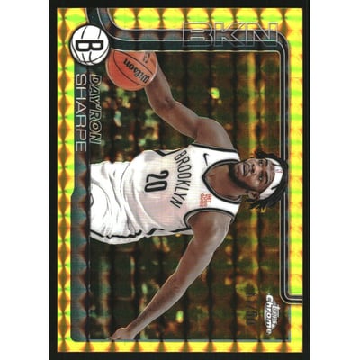 2025-26 Topps Chrome Gold Geometric Refractors #74 Day'Ron Sharpe