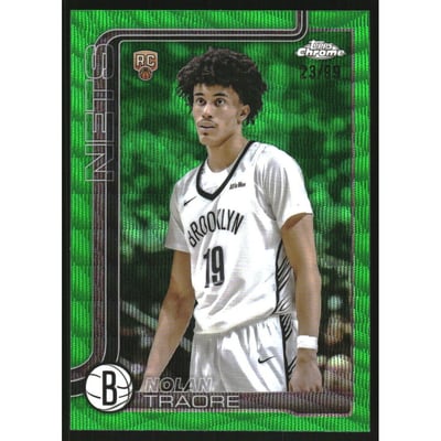 2025-26 Topps Chrome Green Wave Refractors #269 Nolan Traore