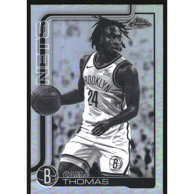 2025-26 Topps Chrome Negative Refractors #85 Cam Thomas