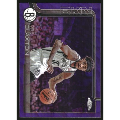 2025-26 Topps Chrome Purple Wave Refractors #27 Nic Claxton