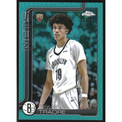 2025-26 Topps Chrome Teal Refractors #269 Nolan Traore