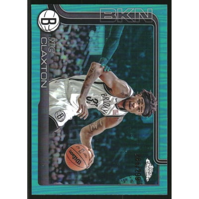 2025-26 Topps Chrome Teal Refractors #27 Nic Claxton