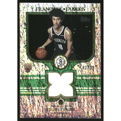 2025-26 Topps Franchise Fabrics Green Holo Foil #FFNT Nolan Traore
