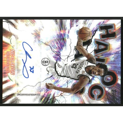 2025-26 Topps Havoc Marks Rainbow Foilboard #HMNC Nic Claxton