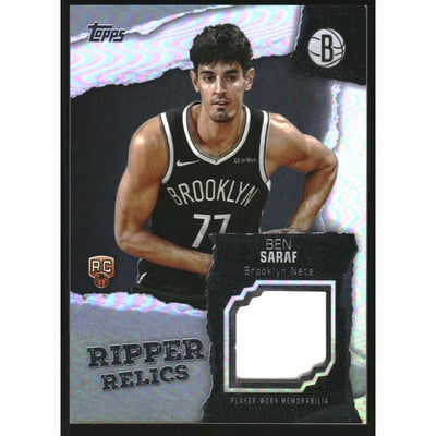 2025-26 Topps Retail Ripper Relics #RRBS Ben Saraf