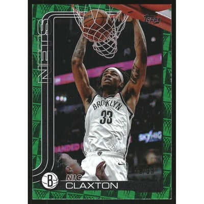 2025-26 Topps Season Tip Off Green Foilboard #10 Nic Claxton