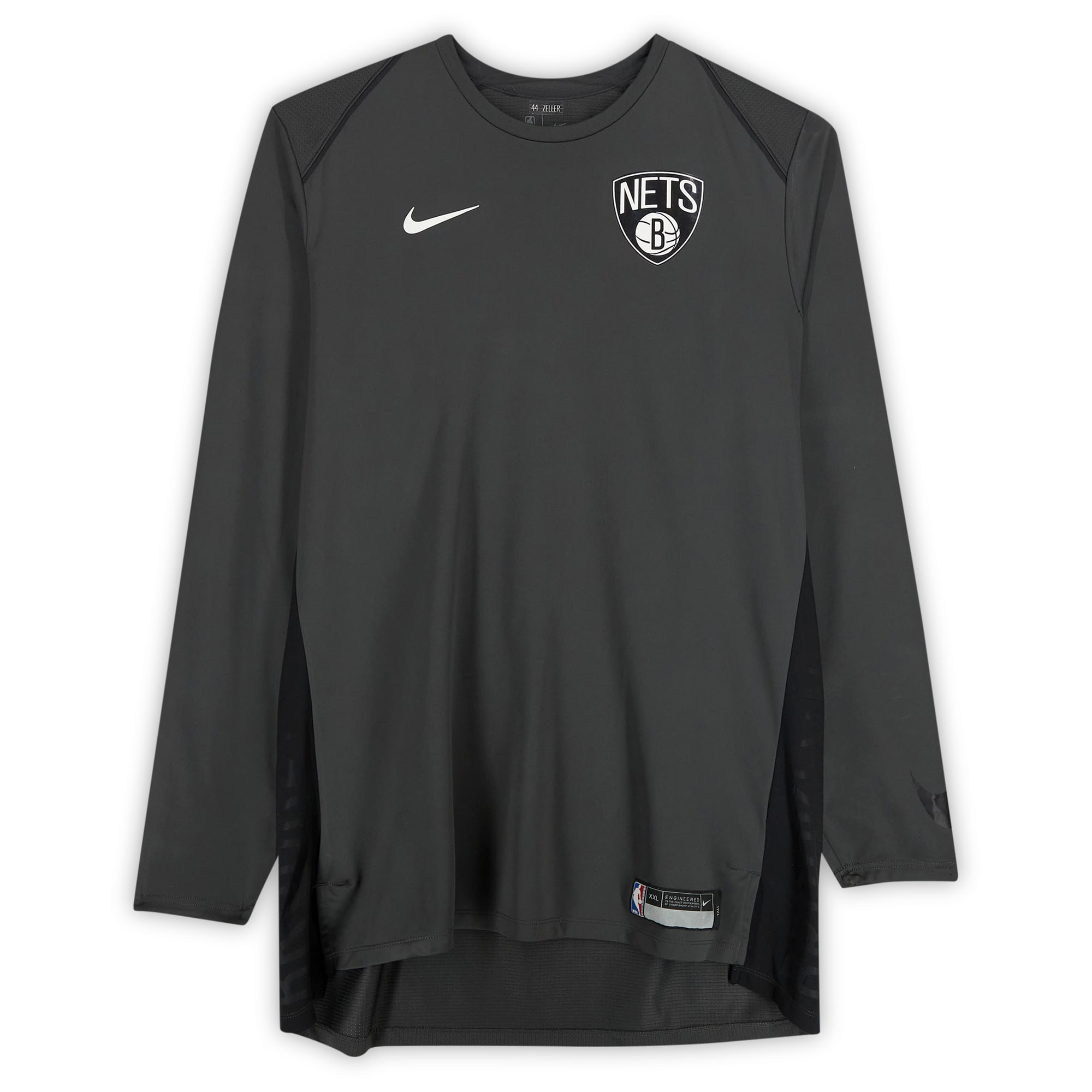 Brooklyn Nets Fanatics Authentic Gray Nike Team-Issued Long Sleeve
