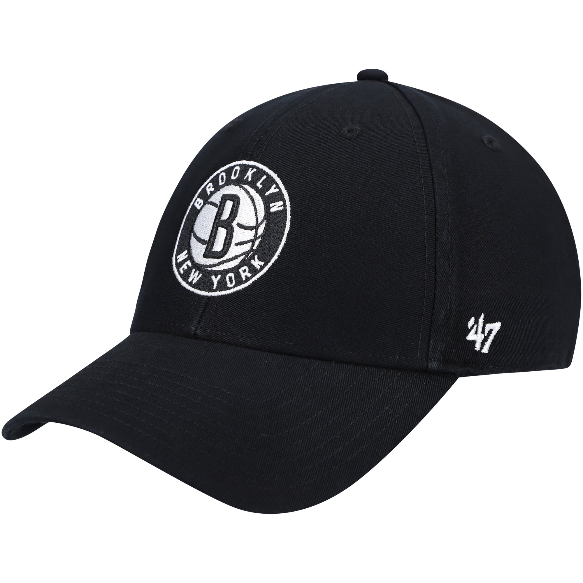 Men's Brooklyn Nets '47 Black MVP Legend Adjustable Hat