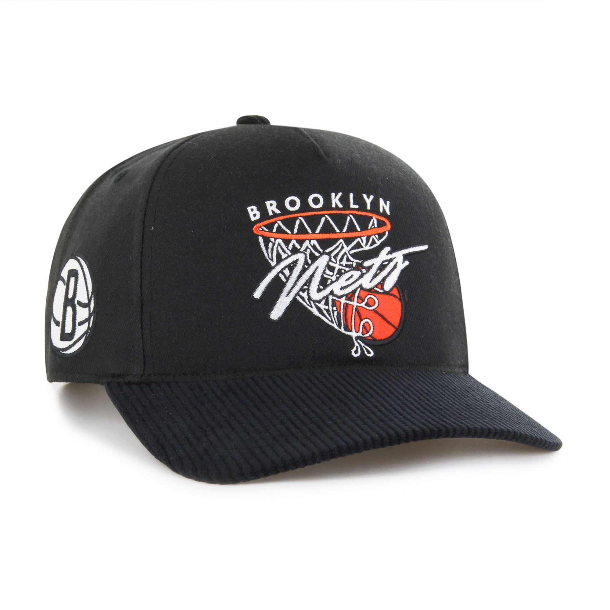 Men's Brooklyn Nets '47 Black Nothing But Net Hitch Adjustable Hat