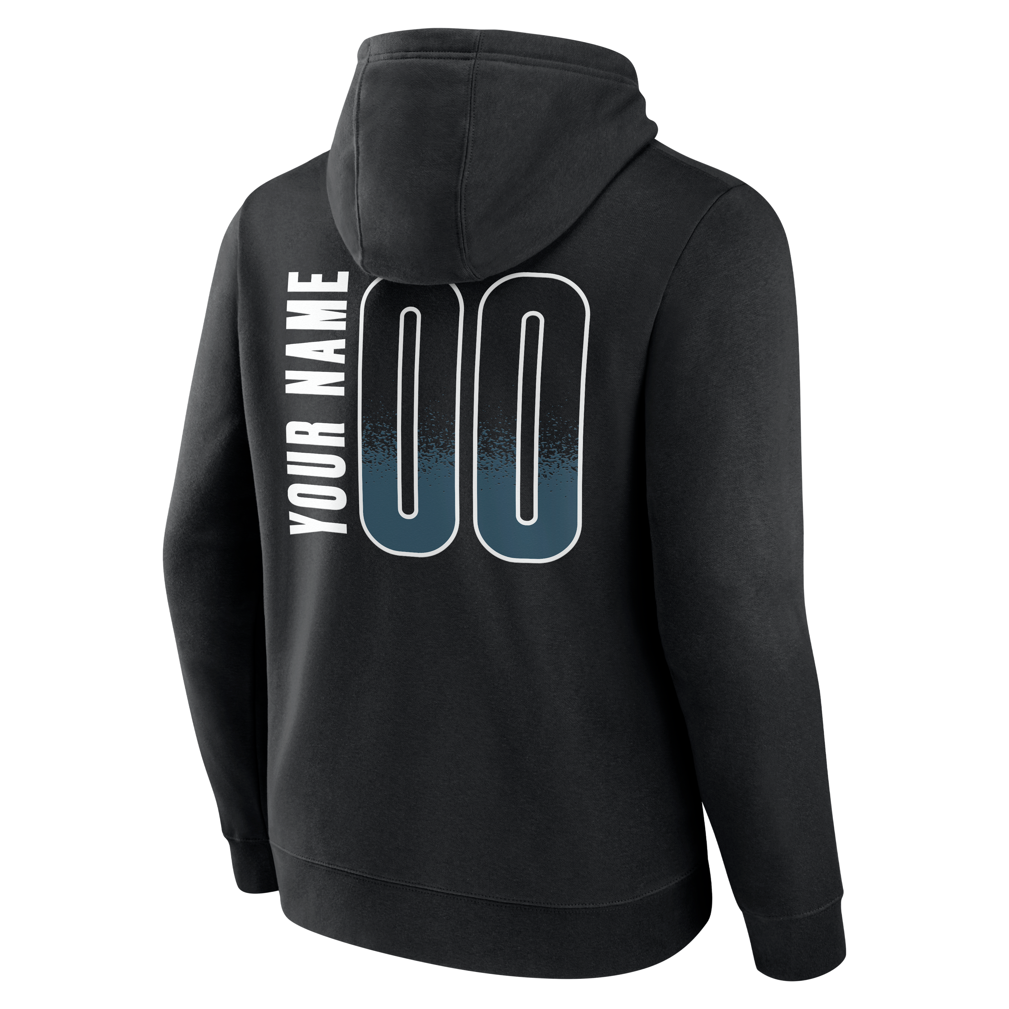 Sweat à capuche noir Brooklyn Nets Home Court Pop pour homme, personnalisé avec nom et numéro.