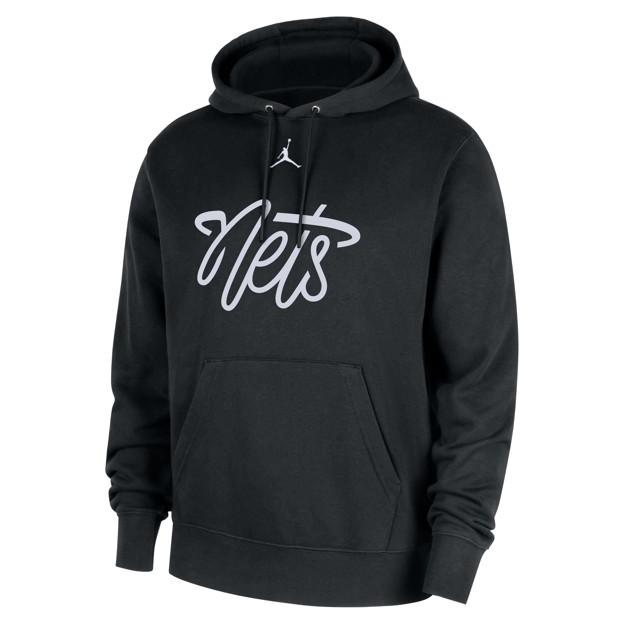 Men's Jordan Brand Black Brooklyn Nets Statement Edition Club Fleece Hoodie