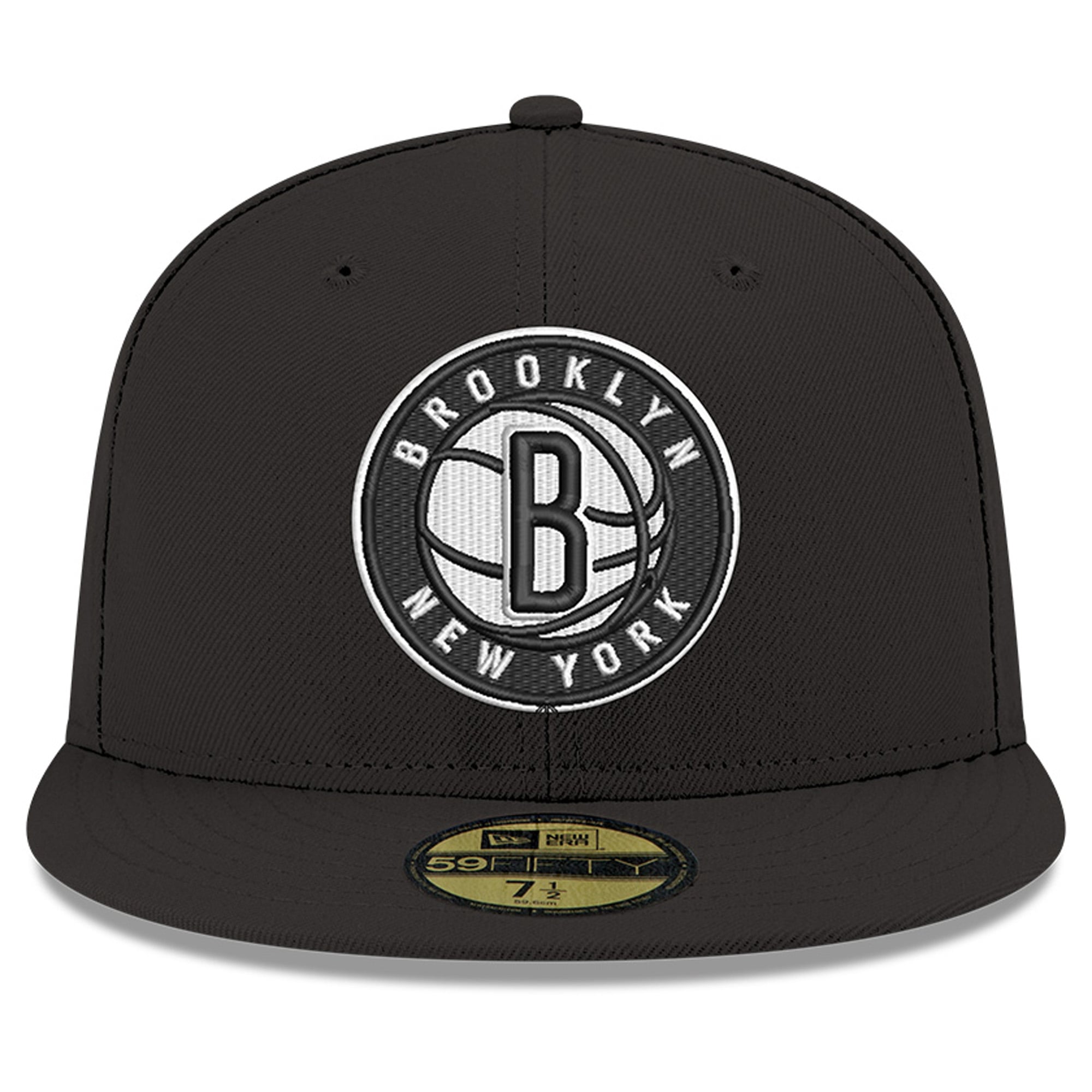 Men's New Era Black Brooklyn Nets 59FIFTY Fitted Hat