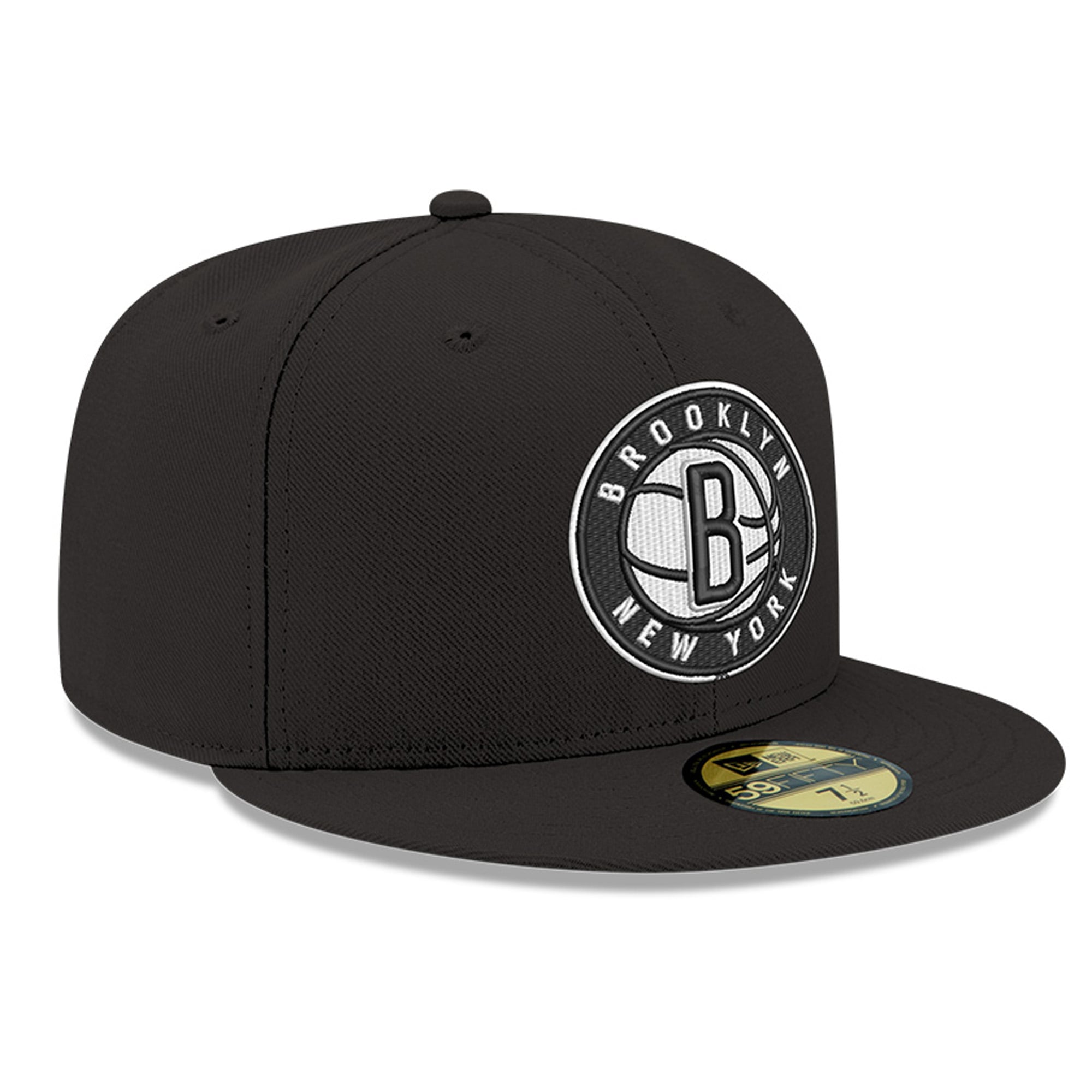Men's New Era Black Brooklyn Nets 59FIFTY Fitted Hat