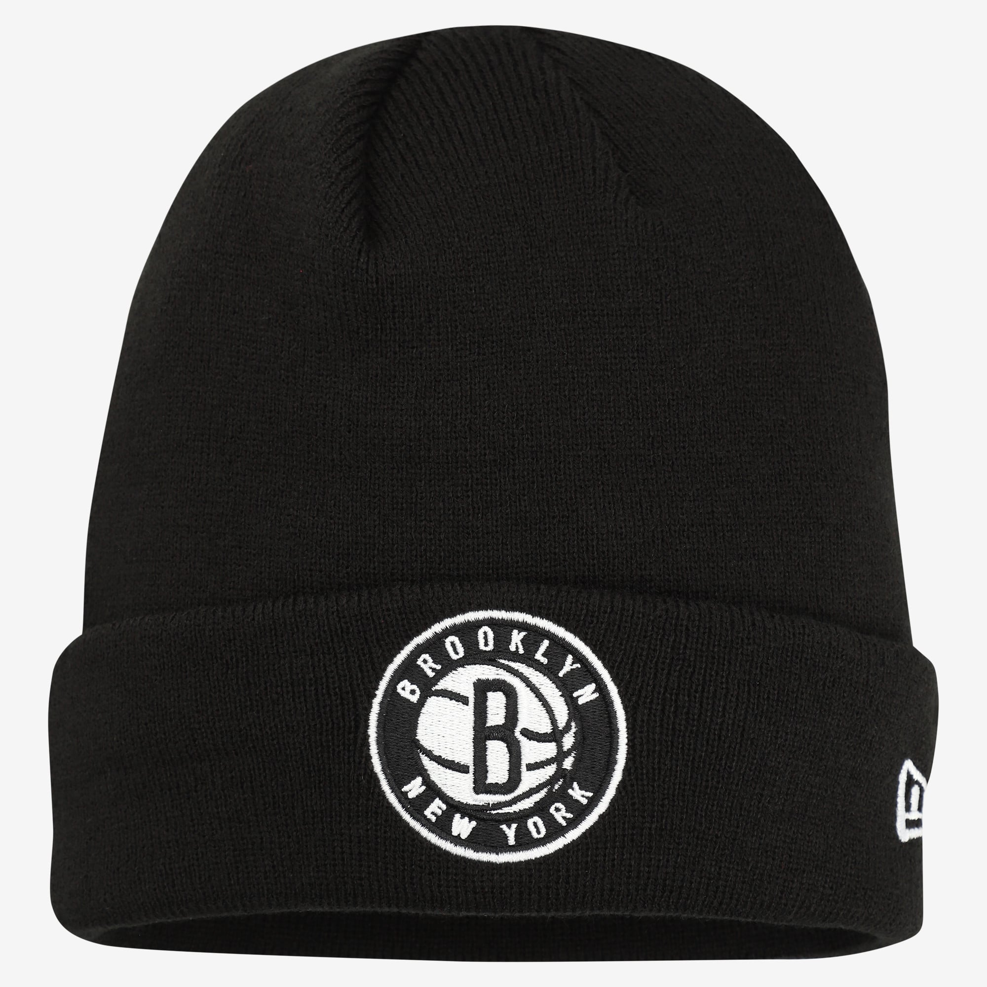 Men's New Era Black Brooklyn Nets Cuffed Knit Hat