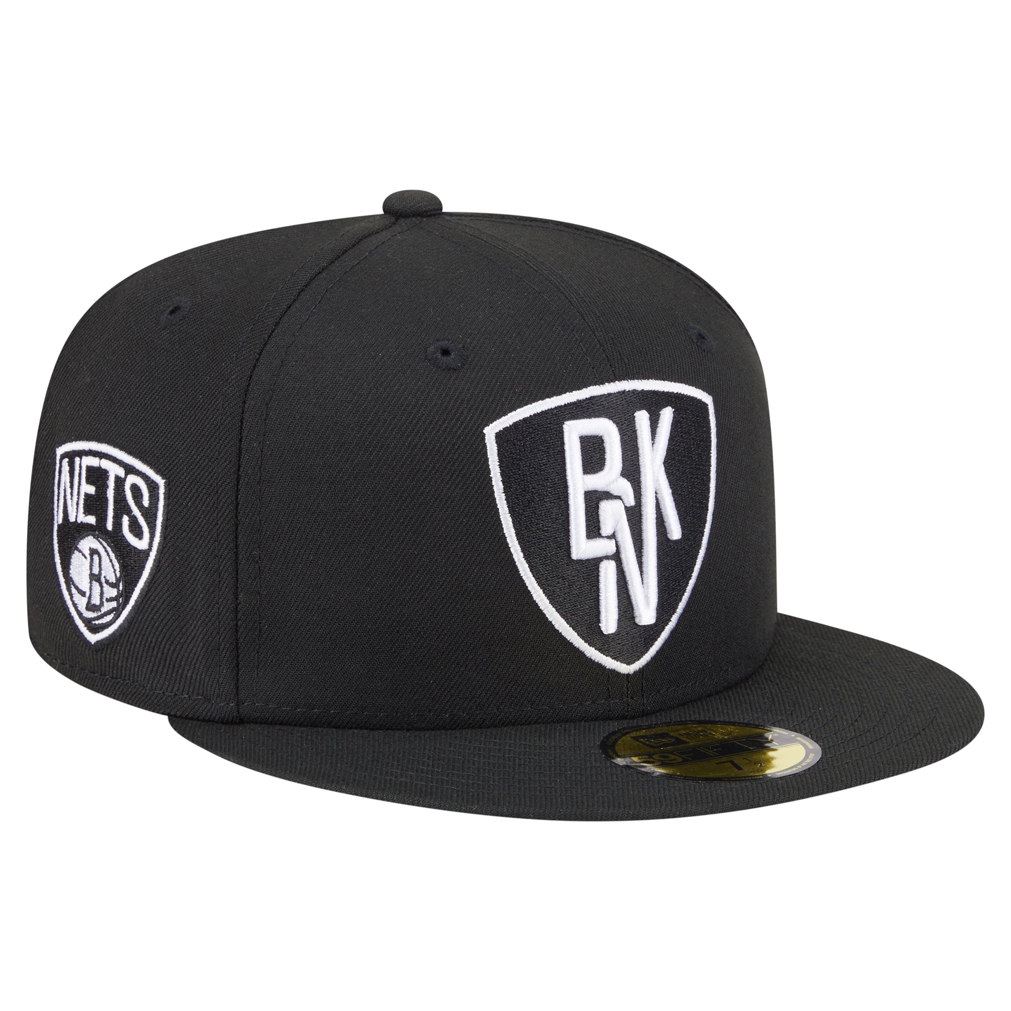 Men's Brooklyn Nets New Era Black Deceptor 59FIFTY Fitted Hat