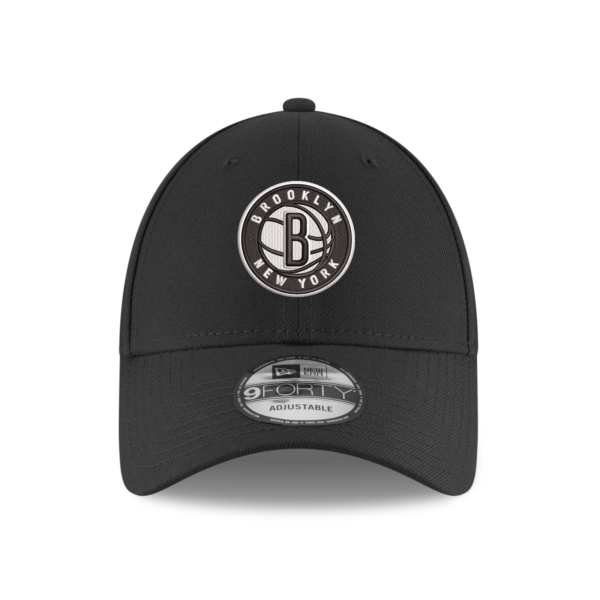 Casquette ajustable New Era noire Brooklyn Nets Team 9FORTY pour homme