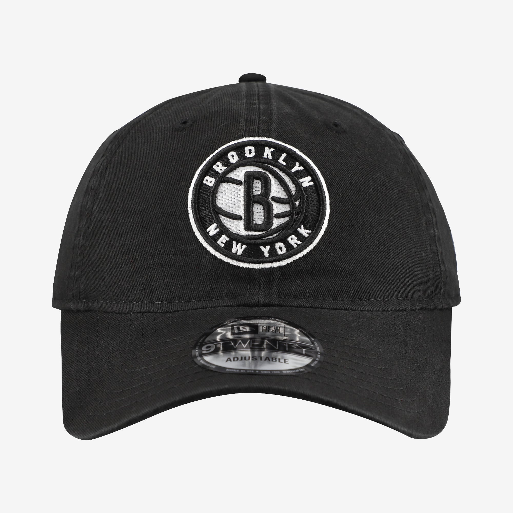 Men's New Era Black Brooklyn Nets Team 9TWENTY Adjustable Hat